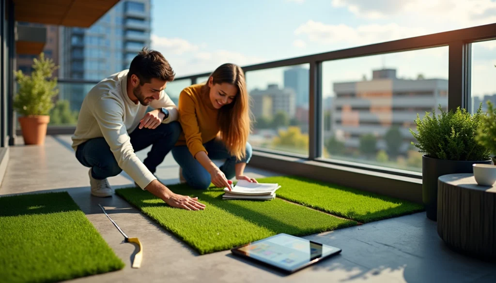 gazon synthétique sur un balcon gazon synthétique sur un balcon